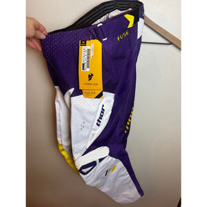 Men's Thor Fuse Air Motocross Pants Waist 32 Purple Yellow NWT moto bikes
